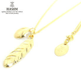 ハリム HARIM 正規販売店 ネックレス NEW LEEF FEATHER VERY SHINE K18COATING NECKLACE HRP080 VG