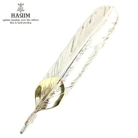 ハリム HARIM ペンダントトップ（チェーン別売り） HARIM FEATHER CENTER M HRT004 WH/OX SILVER 925 with 18K GOLD HEART FEATHER