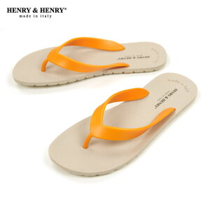 ヘンリーアンドヘンリー HENRY&HENRY 正規販売店 サンダル フリッパー FRIPPER SANDAL BEIGE / ORANGE 45/2
