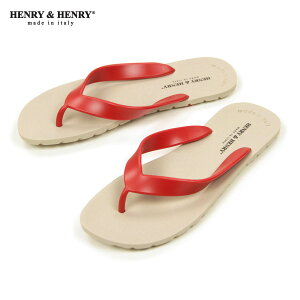 w[Ahw[ T_ Y fB[X K̔X HENRYHENRY tbp[ gOT_ r[`T_ FRIPPER SANDAL BEIGE / ROSSO 45/17