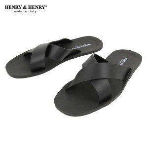 �w�����[�A���h�w�����[ HENRY��HENRY ���K�̔��X �T���_�� CROSS SANDAL NERO 30