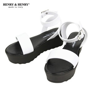 w[Ahw[ HENRYHENRY K̔X fB[X T_ GRACE CINT WHITE / NERO SOLE