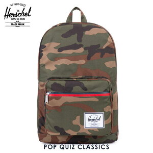 �n�[�V�F�� �o�b�O ���K�̔��X Herschel Supply �n�[�V�F���T�v���C �o�b�O POP QUIZ CLASSICS 10011-00699-OS WOODLAND CAMO/NAVY&RED ZIPPER D15S25