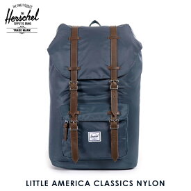 ハーシェル バッグ 正規販売店 Herschel Supply ハーシェルサプライ バッグ リュックサック Little America Classics Nylon 10014-00728-OS Navy D15S25