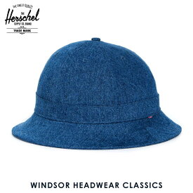 20%OFFセール 【販売期間 5/9 20:00～5/16 1:59】 ハーシェル ハット 正規販売店 Herschel Supply ハーシェルサプライ 帽子 Windsor HEADWEAR CLASSICS 1029-0083-OS Mid Wash Denim D15S25
