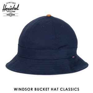 �n�[�V�F�� �n�b�g ���K�̔��X Herschel Supply �n�[�V�F���T�v���C �X�q WINDSOR BUCKET HAT CLASSICS 1029-0263 NAVY/CRRAMEL SUEDE D00S20