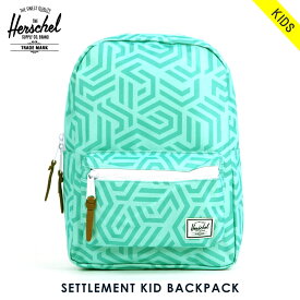 【ポイント10倍 販売期間 11/14 10:00〜11/17 9:59】 ハーシェル バッグ 正規販売店 Herschel Supply ハーシェルサプライ バッグ リュックサック SETTLEMENT KID BACKPACK 10074-01208-OS TEAL METRIC D00S20