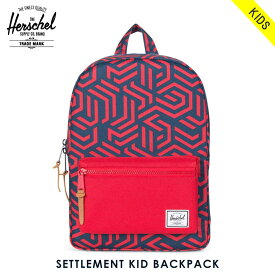 【ポイント10倍 販売期間 11/14 10:00〜11/17 9:59】 ハーシェル バッグ 正規販売店 Herschel Supply ハーシェルサプライ バッグ リュックサック SETTLEMENT KID BACKPACK 10074-01209-OS NAVY METRIC/RED D00S20
