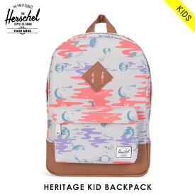 20%OFFセール 【販売期間 5/23 20:00～5/27 1:59】 ハーシェル バッグ 正規販売店 Herschel Supply ハーシェルサプライ バッグ リュックサック HERITAGE KID BACKPACK 10073-01211-OS SPACE EXOPORERS GIRLS/TAN SYNTHETIC LEATHER D00S20