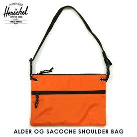 ハーシェル バッグ 正規販売店 Herschel Supply ハーシェルサプライ 鞄 ショルダーバッグ サコッシュ ALDER OG SACOCHE SHOULDER BAG - NEON ORANGE