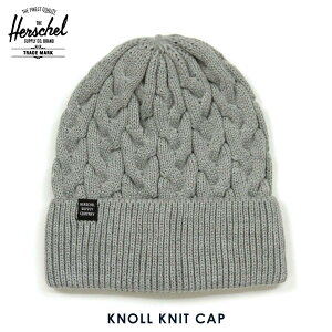 �n�[�V�F�� �T�v���C ���K�̔��X Herschel Supply �j�b�g�X �X�q KNOLL KNIT CAP 1087-0478-OS HEATHER LIGHT GREY ���̓� �v���[���g ���b�s���O