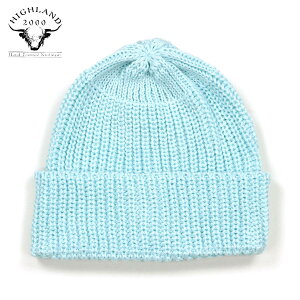 nCh2000 jbgLbv Y fB[X K̔X HIGHLAND2000 b`Lbv jbgX HC SHORT WATCH CAP COTTON HL2104 AQUA