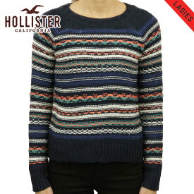 ホリスター セーター レディース 正規品 HOLLISTER Patterned Crew Sweater 350-507-0569-228 D20S30 父の日 プレゼント ラッピング