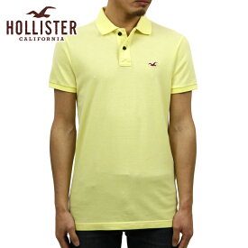 ホリスター HOLLISTER 正規品 メンズ スリム ストレッチ ワンポイントロゴ 半袖ポロシャツ Stretch Slim Fit Polo