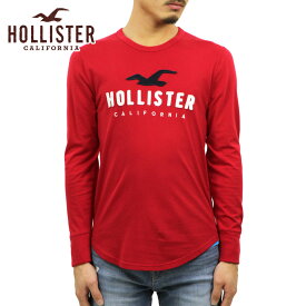 ホリスター ロンT メンズ 正規品 HOLLISTER 長袖Tシャツ クルーネックTシャツ Applique Logo Graphic Tee 323-248-0193-500