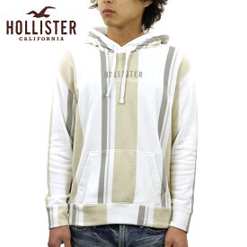 【ポイント10倍 5/23 20:00～5/27 1:59】 ホリスター パーカー メンズ 正規品 HOLLISTER プルオーバーパーカー ロゴ ストライプ Stripe Logo Hoodie 322-221-0922-404