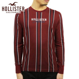 ホリスター ロンT メンズ 正規品 HOLLISTER 長袖Tシャツ フロントロゴ クルーネックTシャツ Logo Graphic Tee