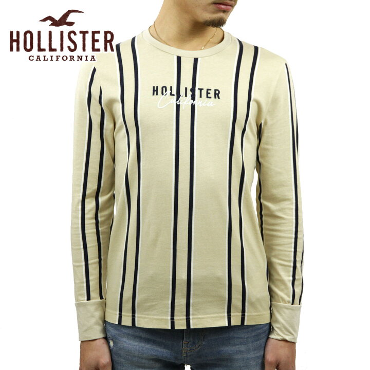 楽天市場 ホリスター ロンt メンズ 正規品 Hollister 長袖tシャツ クルーネックtシャツ ストライプ Stripe Logo Graphic Tee 323 243 2613 404 22 ブランド品セレクトショップ Mixon
