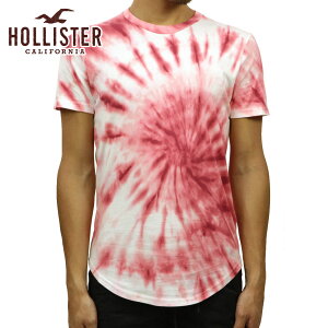 �z���X�^�[ T�V���c �����Y ���K�i HOLLISTER ����T�V���c �N���[�l�b�NT�V���c �^�C�_�C���� Tie-Dye Curved Hem T-Shirt 324-368-0623-606