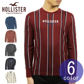 ホリスター ロンT メンズ 正規品 HOLLISTER 長袖Tシャツ フロントロゴ クルーネックTシャツ Logo Graphic Tee