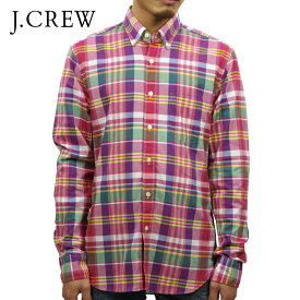 ジェイクルー シャツ メンズ 正規品 J.CREW 長袖シャツ ボタンダウンシャツ SLIM WASHED SHIRT IN SUMMER PLAID D20