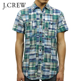 ジェイクルー シャツ メンズ 正規品 J.CREW 半袖シャツ SHORT-SLEEVE PATCHWORK IN SUMMER PLAID D20S30