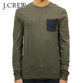 ジェイクルー ロンT メンズ 正規品 J.CREW 長袖Tシャツ SLIM LONG-SLEEVE CONTRAST-POCKET TEE D20S30