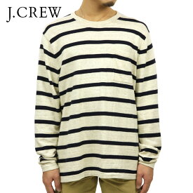 ジェイクルー セーター メンズ 正規品 J.CREW STRIPED TEXTURED COTTON CREWNECK SWEATER D20S30