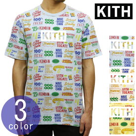 キス Tシャツ 正規品 KITH 半袖Tシャツ クルーネック KITH TREATS CIRCULAR TEE KH3371