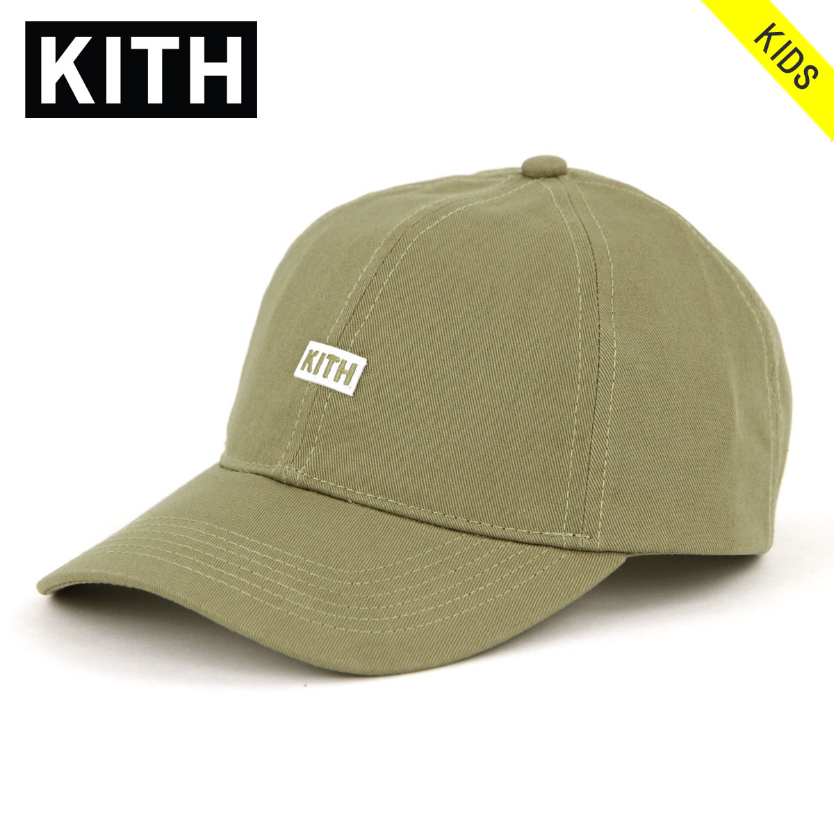 キス キャップ キッズ 正規品 KITH 帽子 ボックスロゴ 子供用 KITH KIDS SPRING 2 CAP KHK5016-106  TIMBERWOLF | ブランド品セレクトショップ MIXON