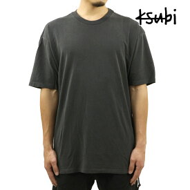 スビ メンズ 半袖Tシャツ 正規販売店 KSUBI シンプル クルーネック BIGGIE SHORT SLEEVE TEE BACK TO BLACK 5000004069 BLKKLB