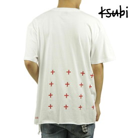 スビ メンズ 半袖Tシャツ 正規販売店 Ksubi クルーネック バックプリント 4 X 4 BIGGIE SHORT SLEEVE TEE WHITE/RED MEX21TE003 WHITE