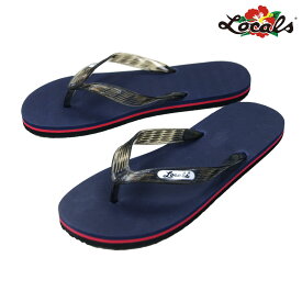 ローカルズ メンズ レディース サンダル 正規販売店 LOCALS ビーチサンダル トングサンダル LOCALS STRIPE SLIPPA SANDAL 1395 NAVY ホワイトデー プレゼント ラッピング