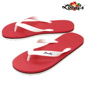 [JY Y fB[X T_ K̔X LOCALS r[`T_ gOT_ LOCALS STRIPE SLIPPA SANDAL 1395 RED