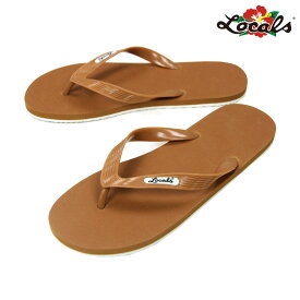 ローカルズ メンズ レディース サンダル 正規販売店 LOCALS ビーチサンダル トングサンダル LOCALS COMBINATION SLIPPA SANDAL JP-SN001 BROWN/WHT ホワイトデー プレゼント ラッピング
