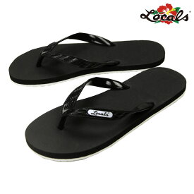 ローカルズ メンズ レディース サンダル 正規販売店 LOCALS ビーチサンダル トングサンダル LOCALS COMBINATION SLIPPA SANDAL JP-SN001 BLACK/WHT ホワイトデー プレゼント ラッピング