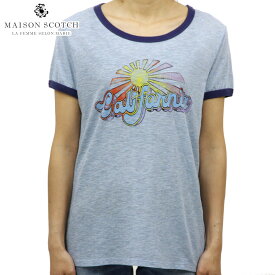 メゾンスコッチ MAISON SCOTCH 正規販売店 レディース 半袖Tシャツ Vintage inspired ringer tee 13