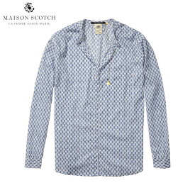 メゾンスコッチ MAISON SCOTCH 正規販売店 レディース 長袖シャツ Lightweight cotton shirt in fun summer dessins 131143 A D15S25