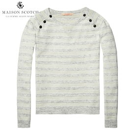 20%OFFセール 【販売期間 4/24 20:00～4/27 9:59】 メゾンスコッチ MAISON SCOTCH 正規販売店 レディース フリース Pullover with buttons at shoulder. 100254 17 D00S20
