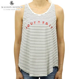 【ポイント10倍 6/4 20:00～6/11 1:59】 メゾンスコッチ MAISON SCOTCH 正規販売店 レディース タンクトップ HIGHER NECKLINE FRENCH INSPIRED TANK TOP 137375 98 COMBO S 父の日 プレゼント ラッピング