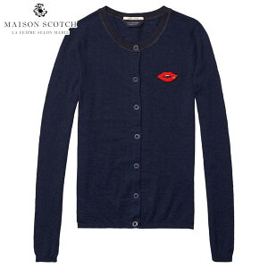 �y�|�C���g10�{ 5/9 20:00�`5/16 1:59�z ���]���X�R�b�` MAISON SCOTCH ���K�̔��X ���f�B�[�X �J�[�f�B�K�� CASHMERE MIX CARDIGAN 134917 51 INDIGO D00S15