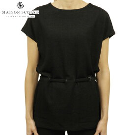 メゾンスコッチ MAISON SCOTCH 正規販売店 レディース 半袖ワンピース OVERSIZED FIT TEE 146459 08 65402 BLACK