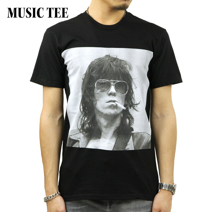 楽天市場 ミュージックティ バンドtシャツ メンズ 正規品 Music Tee フォトt ロックtシャツ 半袖tシャツ ザ ローリング ストーンズ キース リチャーズ The Rolling Stones Keith Smoke Music Tee ブランド品セレクトショップ Mixon
