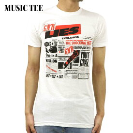 ミュージックティ バンドTシャツ メンズ 正規品 MUSIC TEE ロックTシャツ 半袖Tシャツ ガンズ・アンド・ローゼズ GUNS N' ROSES LIES MUSIC TEE 父の日 プレゼント ラッピング