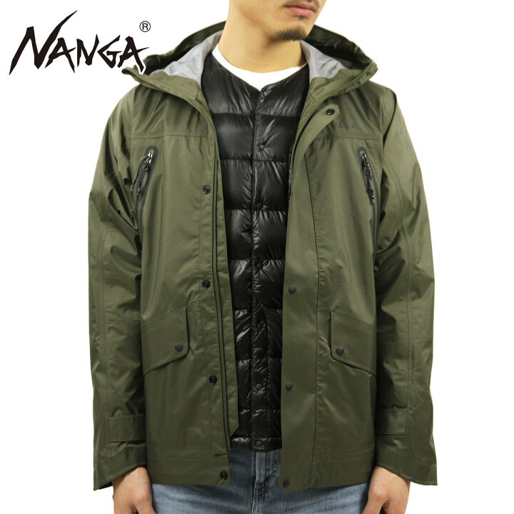楽天市場 ナンガ オーロラ メンズ 正規販売店 Nanga ナイロンジャケット アウター シェルパーカー Aurora 3l Field Shell Parka Khaki ブランド品セレクトショップ Mixon