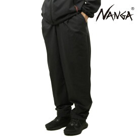 ナンガ メンズ ボトムス 正規販売店 NANGA アウトドア ポリエステル パンツ DotAir? COMFY TUCK TAPERED PANTS NW2411-1I906-A BLK BLACK 父の日 プレゼント ラッピング