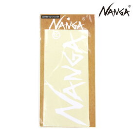 ナンガ メンズ レディース ステッカー 正規販売店 NANGA ロゴ カッティングステッカー NANGA CUTTING STICKER L NA2254-3G517 WHITE