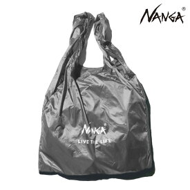 ナンガ メンズ レディース エコバッグ 正規販売店 NANGA コンパクト 鞄 NANGA POCKETABLE ECO BAG (LIVE THE LIFE) GRY NA2253-3A205 GREY