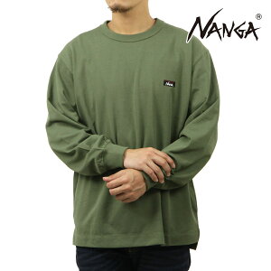 �i���K �����Y ����T�V���c ���K�̔��X NANGA �N���[�l�b�N ���S ����T ECO HYBRID BOX LOGO EMBROIDERY LONG SLEEVE TEE BLK NW2411-1G803-A GRN GREEN