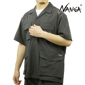 ナンガ メンズ 半袖シャツ 正規販売店 NANGA ワークシャツ AIR CLOTH UTILITY PK SHORT SLEEVE SHIRT BLK NW2411-1H201-A BLACK